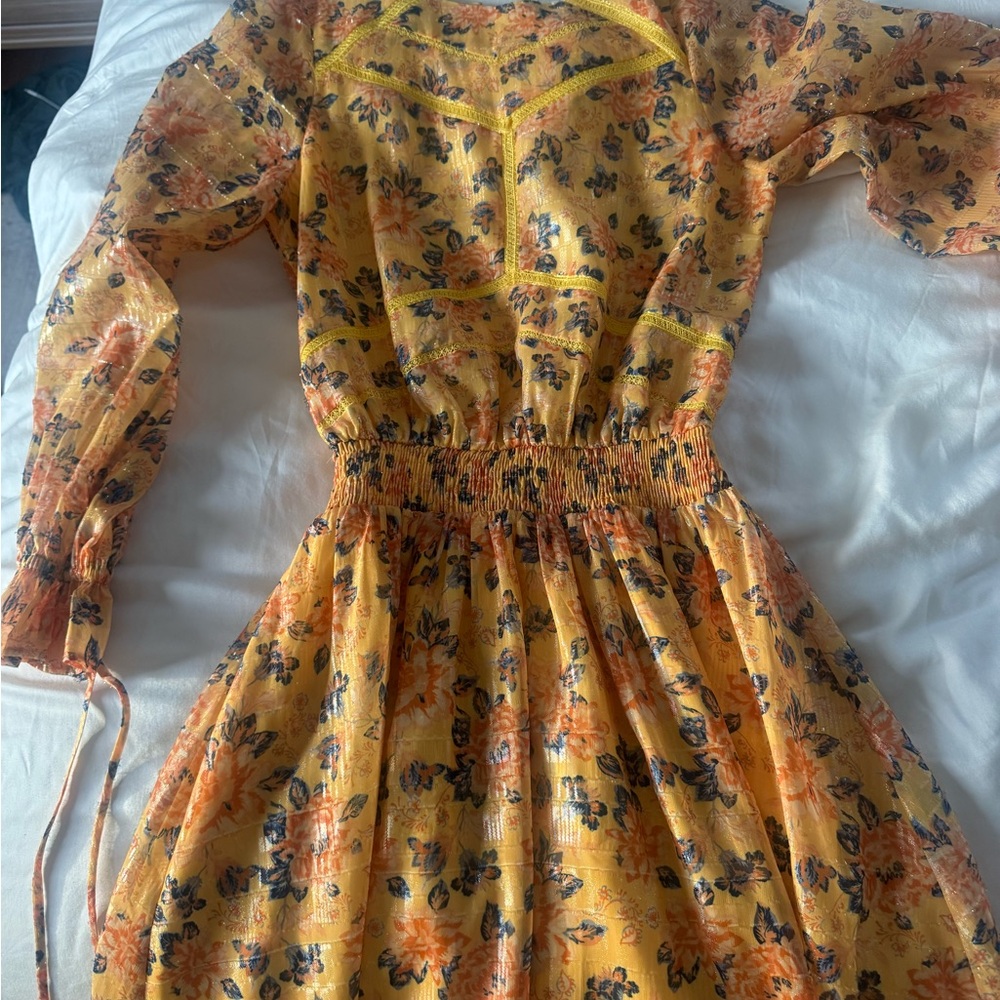 Tularosa Yellow Floral Dress